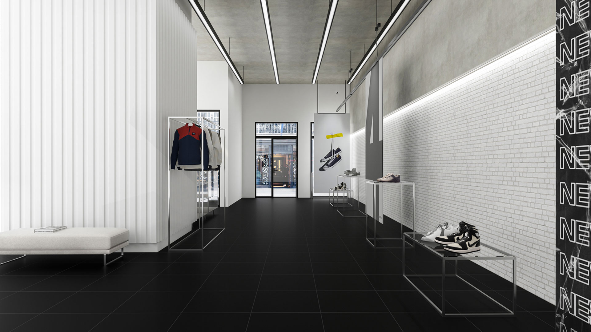 Lantai Warna Hitam Bikin Bangunan Komersial Jadi Lebih Keren! - Roman