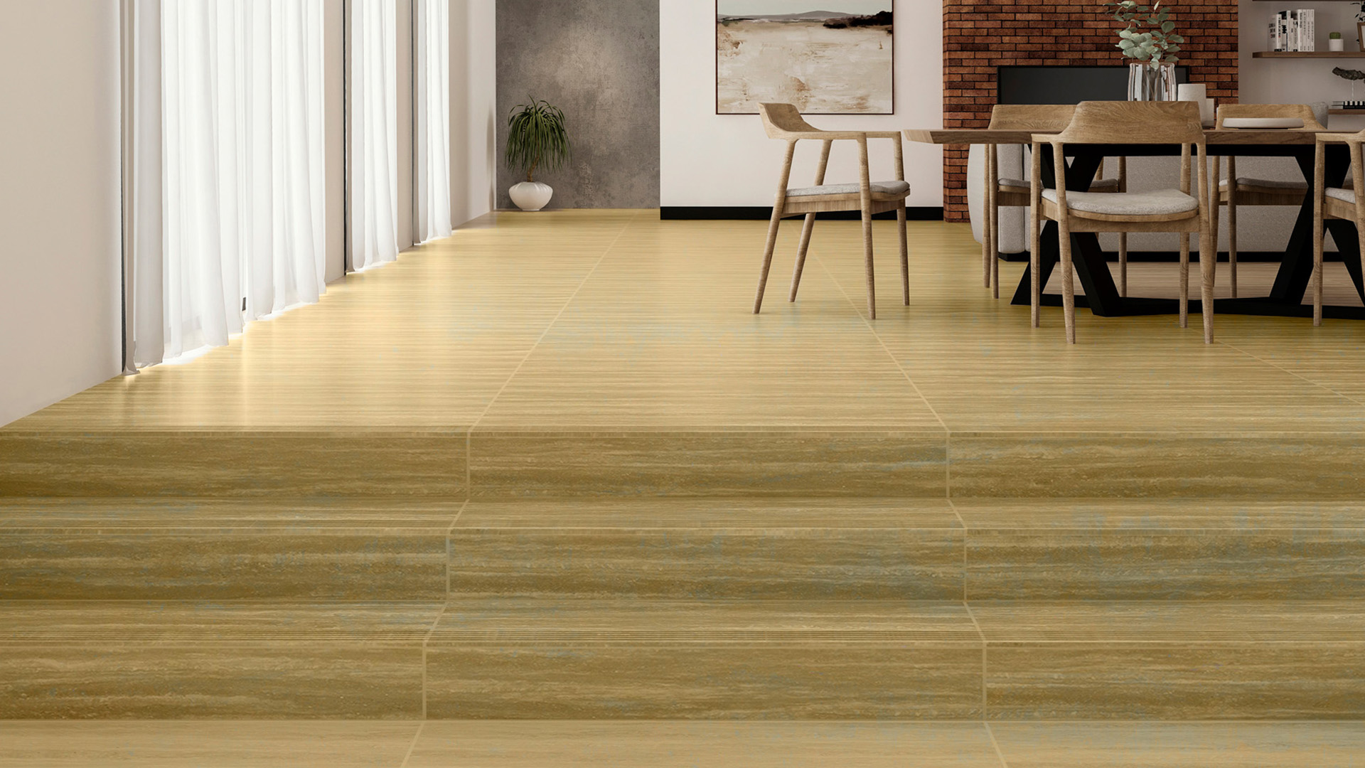 Step Tile dTravertine - ROMAN - The leading brand for the ceramic industry